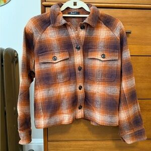 Madewell Women's Plaid Cabin Bomber Jacket sz S